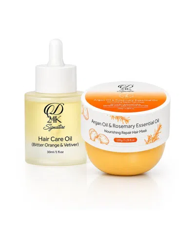D24k 5.29oz Nourishing Hair Repair Duo - Mask + Oil In Transparent