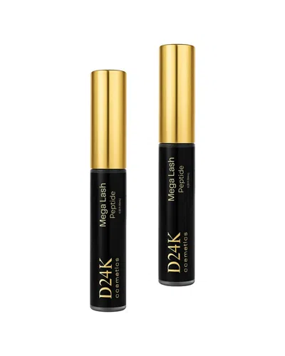 D24k Unisex 0.46oz 2pk Mega Lash Serum-lash Growth Booster In Transparent