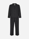 D4.0 2-piece Cotton Suit In Black