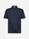 D4.0 Blue Lisle Jersey Polo Shirt