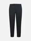 D4.0 Blue Stretch Cotton Riviera Elastic Trousers