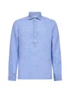 D4.0 Button Light Blue Polo Shirt In Blue