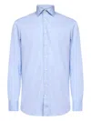 D4.0 Button Long-sleeves Shirt In Blue