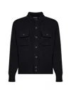 D4.0 Button-up Wool Overshirt In Multi