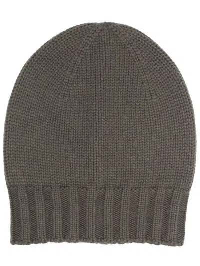 D4.0 Chunky Ribbed-knit Beanie In Grey