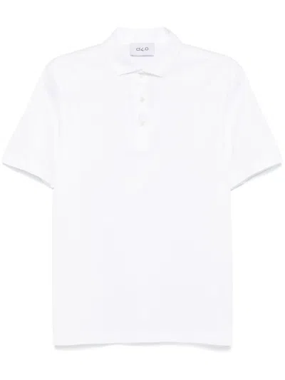 D4.0 Cotton Polo Shirt In White