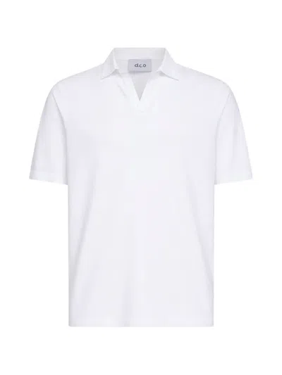 D4.0 Cotton Polo Shirt In White