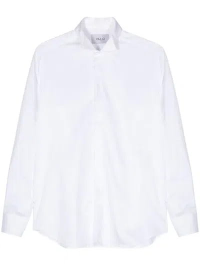D4.0 Cotton Poplin Shirt In White
