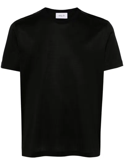 D4.0 Cotton T-shirt In Black