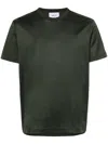 D4.0 Green Lisle Cotton T-shirt In Green