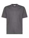 D4.0 Crew-neck Wool T-shirt In Gray
