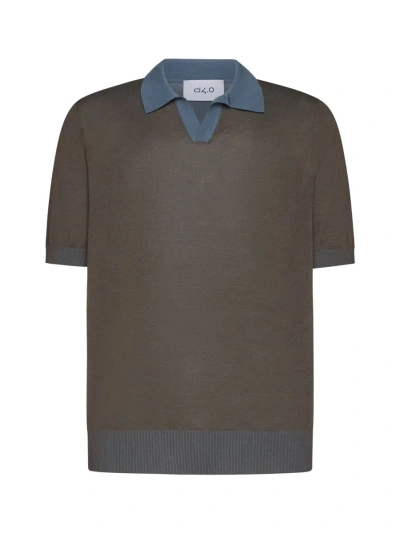 D4.0 D 4.0 T-shirts And Polos In Brown