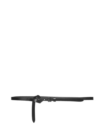 D4.0 Black Buffalo Leather Belt