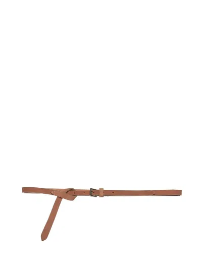 D4.0 Honey-colored Suede Belt