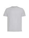 D4.0 Crew-neck Cotton T-shirt In Grey