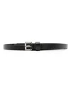 D4.0 Double-strap Leather Belt In Black