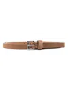 D4.0 Double-strap Leather Belt In Brown