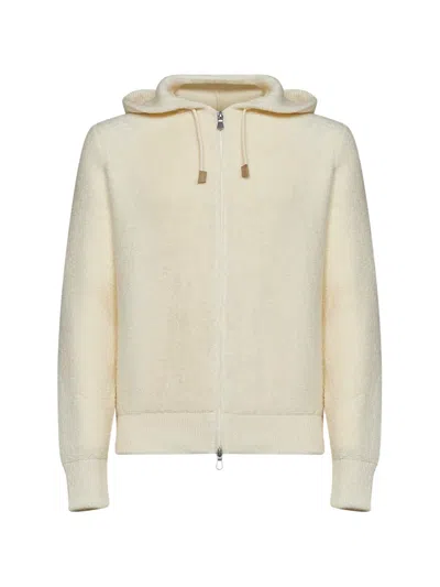 D4.0 Drawstring Hooded Jacket In White