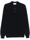 D4.0 Fine-knit Polo Shirt In Black