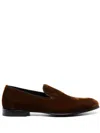 D4.0 Fodera Slip-on Velvet Loafers In Neutrals