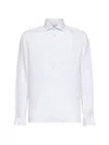 D4.0 Half-button Shirt In White