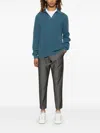D4.0 Knitted Polo Shirt In Blau