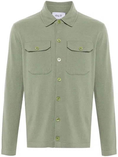 D4.0 Knitted Shirt In Green