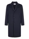 D4.0 Lapel Three-button Coat In Blue