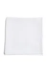 D4.0 Linen Pocket Square In White