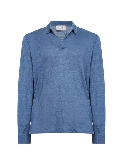 D4.0 Long-sleeve T-shirt In Blue