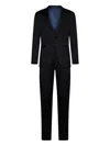 D4.0 Notched-lapels Single-breasted Suit In Black