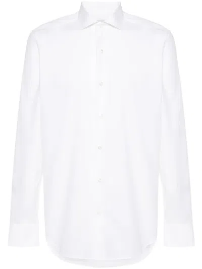 D4.0 Semi-transparentes Hemd In Weiss