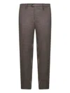 D4.0 Pressed-crease Trousers In Brown