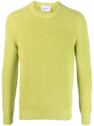 D4.0 Purl-knit Cotton Jumper In Grün