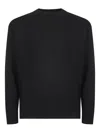 D4.0 Ribbed Crew Neck Sweater In Black