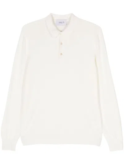 D4.0 Ribbed Sweater In White