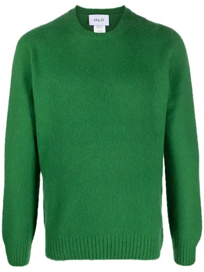 D4.0 Round-neck Knit Jumper In Grey