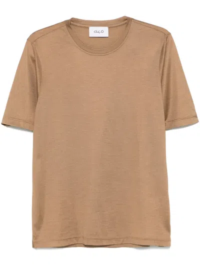 D4.0 Silk T-shirt In 褐色