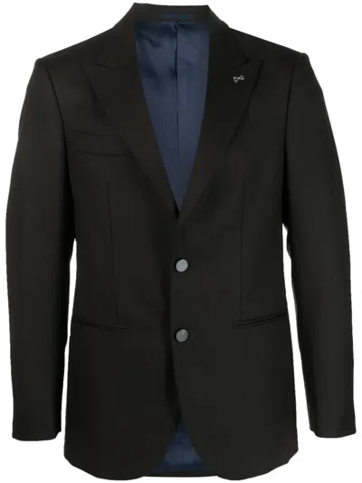 D4.0 Single-breasted Wool Blazer In Braun