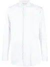 D4.0 Spread-collar Poplin Shirt In Grey