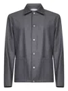 D4.0 Snap-button Patch-pocket Jacket In Gray