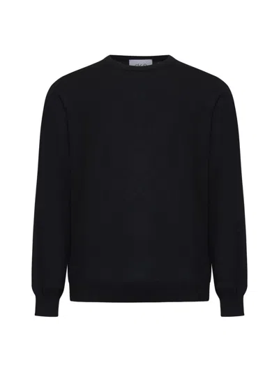 D4.0 Black Virgin Wool Crewneck Sweater