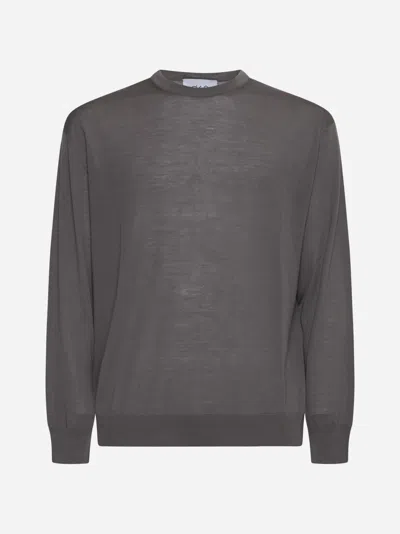 D4.0 Taupe Virgin Wool Crewneck Sweater In Beige
