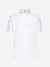 D4.0 White Lisle Jersey Polo Shirt