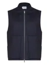 D4.0 Wool Gilet In Blue