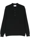 D4.0 Wool Polo Shirt In Black