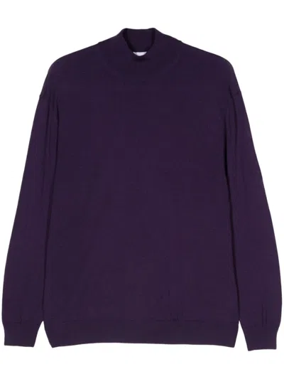D4.0 Wool Sweater In Purple