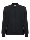 D4.0 Zipped Raglan-seleeve Cardigan In Black