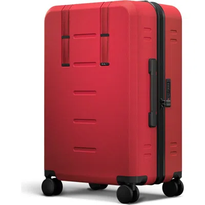 D_b_ Ramverk Compact Hard-shell 24 Inch Checked Luggage Spinner With Zipper In Red