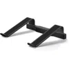 Dac Non-skid Laptop Stand With 4-port Usb 3.0 Hub - 3" Height X 9.8" Width - Aluminum Alloy - Black